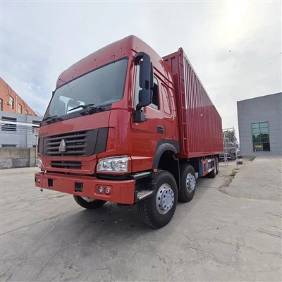 Těžká služba 8x4 uzavřená nákladní vůz Howo Box Van Truck